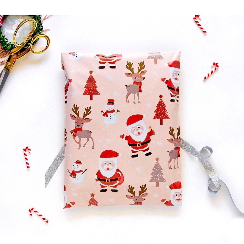 Christmas Santa Poly Mailers 10x13 Pack of 25 🎄
